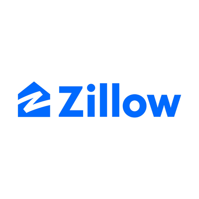 Logo for Zillow.